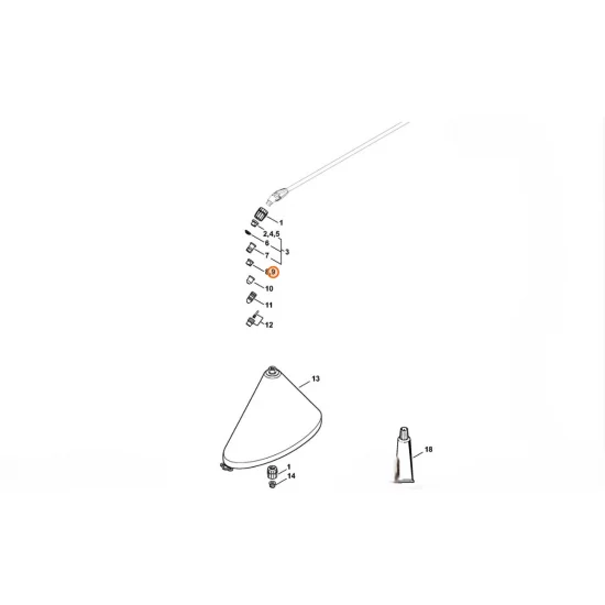 STIHL  Dysza o płaskim profilu strumienia 65-0025 4255 502 1701